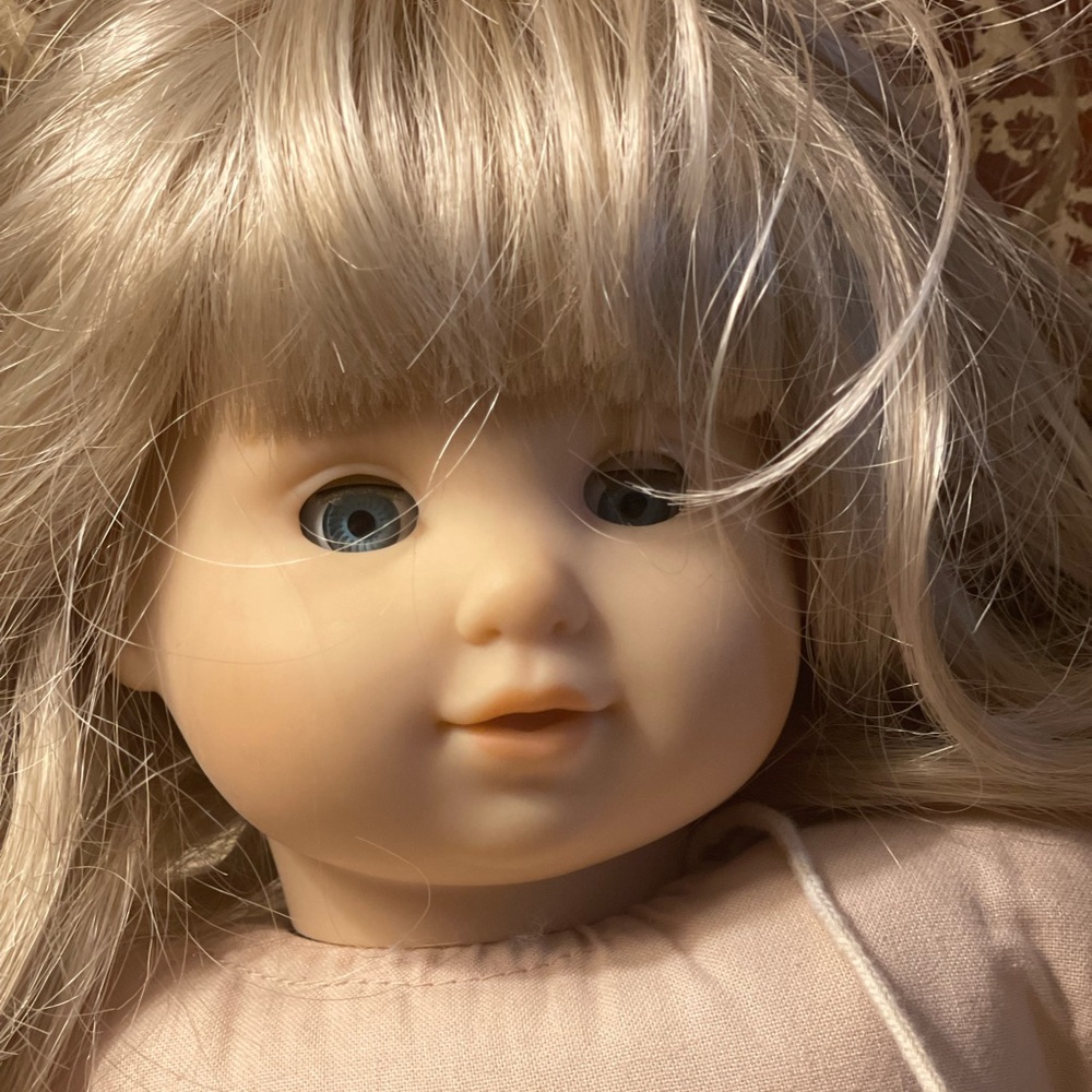 American girl doll bitty Baby girl twin with blond hair and blue eyes